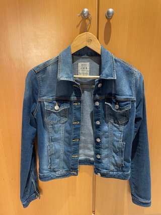 Chaqueta Vaquera Bershka Azul Talla S