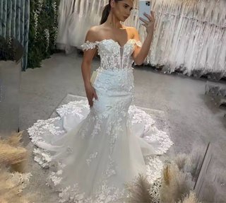 Vestido de novia con encaje