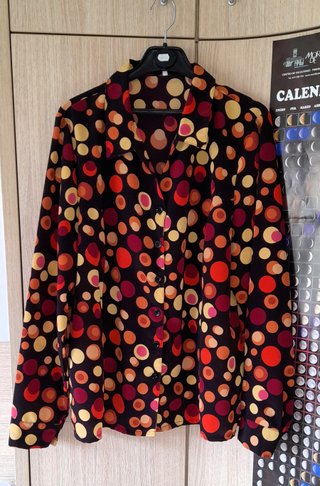 Camisa Estampada Multicolor Talla XL