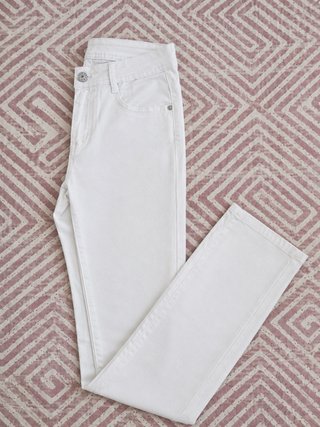 Pantalón largo blanco