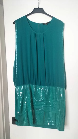 Vestido Verde con Lentejuelas