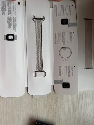 Correa Apple Watch Trenzada Beige Talla 7