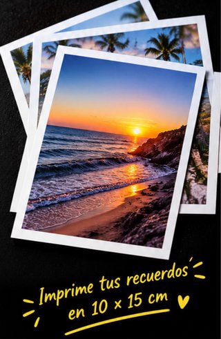 Revelado de fotos 10x15 cm