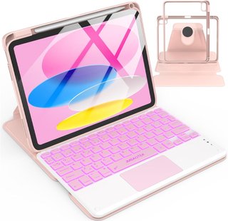 Funda teclado JMBAOTEK iPad 10ª/11ª Gen Rosa