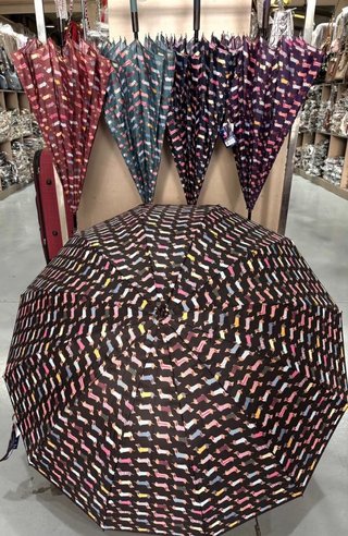 PARAGUAS AUTOMATICO CON ESTAMPADO PERROS SALCHICHA