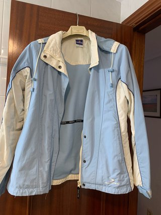 Chubasquero Boomerang Azul y Blanco Talla 44