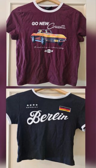 2 Croptops Talla M