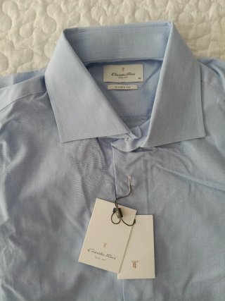 Camisa de vestir Emilio Tucci azul