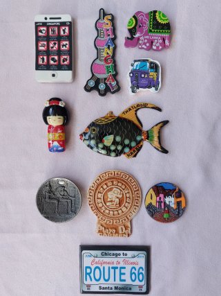 Set de Imanes de Nevera-PAISES. 2,50€ LA UNIDAD.