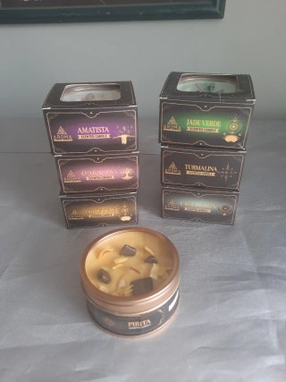 Velas Aromáticas con Minerales
