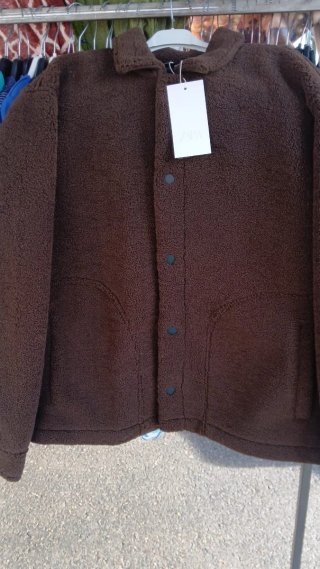 Chaqueta Zara Marrón de borregillo