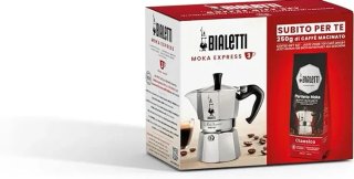 Bialetti Moka Express 3 tazas y café 250 g