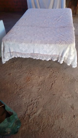 Colcha de Ganchillo Blanca