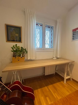 Escritorio Minimalista de Madera de roble