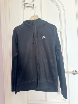 Sudadera Nike Negra con Capucha y Cremallera