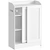 Armario y mueble de baño estrecho de MDF, 6 huecos