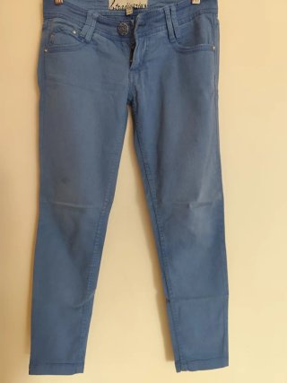 Pantalón vaquero azul Stradivarius mujer