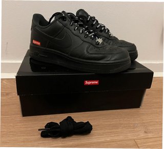 Nike Air Force 1 Low Supreme Negro Talla 36.5