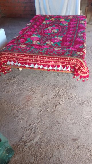 Colcha de Ganchillo de Lana