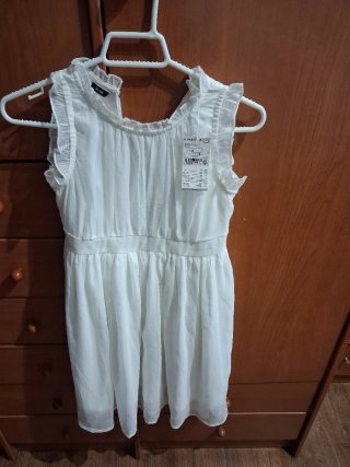 Vestido Blanco para Niña Talla 10