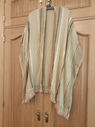 Caftán de Rayas Marrón y Beige