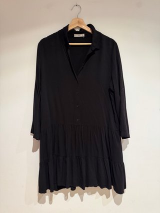 Vestido Camisero Negro Mango