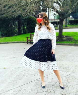 Blusa de lunares Mango