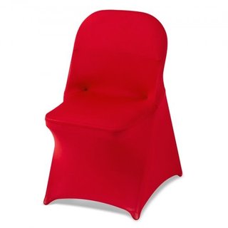 50 Pcs Red Chair Covers, Polyester Spandex Chair C