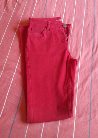 Pantalón Skinny Granate Talla 34