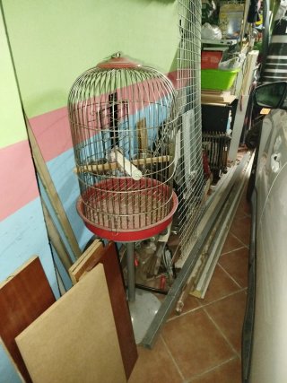Jaula para Loros con Pie