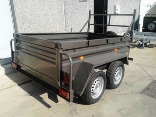 NUEVO: Remolque de dos ejes con freno 750 kg