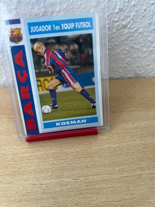 Cromo Ronald Koeman - FC Barcelona lee envio
