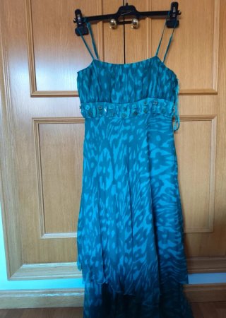 Vestido de fiesta turquesa