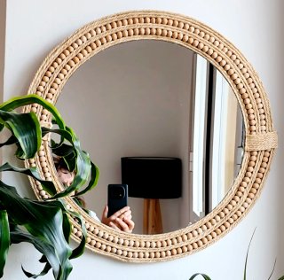 Espejo 50cms Macramé
