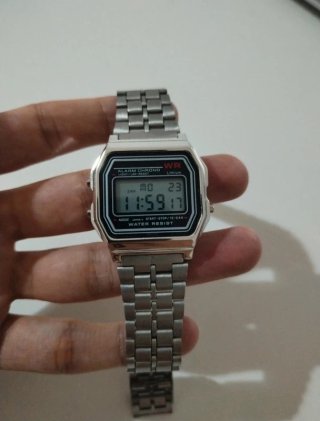 Orologio Digitale Vintage Silver