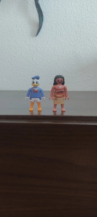 2 Muñecos Playmobil: Pato Donald y Viana