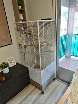 Jaula grande para pájaros