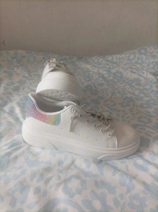 Bambas Blancas con Detalle Brillante