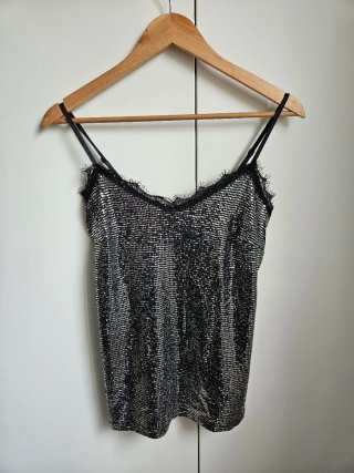 Camiseta de Tirantes con Brillo