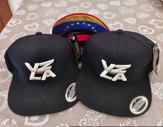 3 Gorras Venezuela Snapback Negras