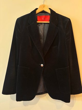 Chaqueta Terciopelo Azul Carolina Herrera