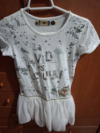 Vestido Desigual para niña talla 8