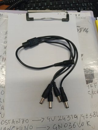 cavo sdoppiatore di alimentazione CC (splitter DC)
