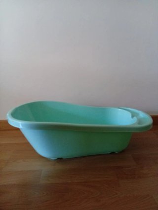 Bañera para bebé color verde