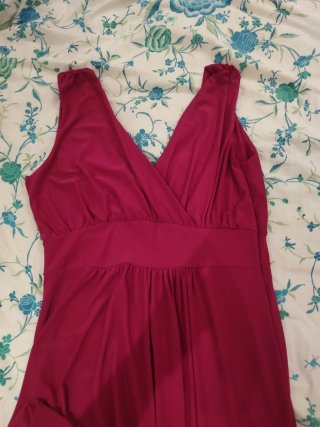 Vestido largo de fiesta morado