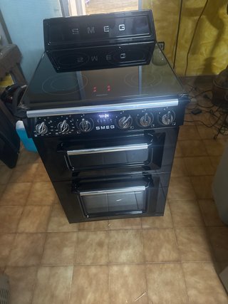Cocina Smeg de Inducción Negra