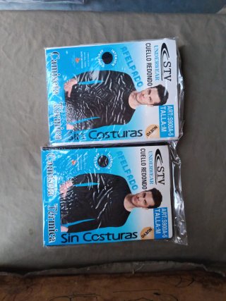 2 Camisetas térmicas STV negras talla M