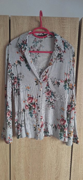 Blusa Estampada de Flores y Rayas