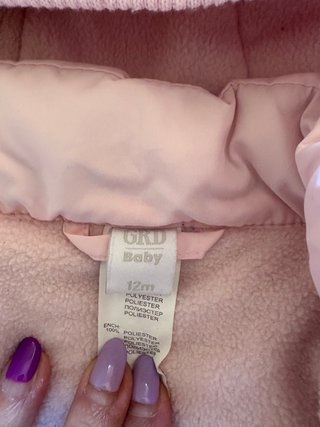 Buzo Rosa para Bebé 12 Meses