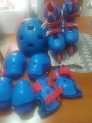 Set Patines en Línea Oxelo con Protecciones